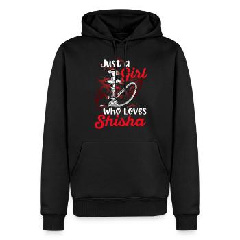 Narguilé - Sweat à capuche Premium bio Homme - noir - Devant - Nico (187cm)