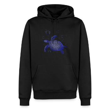 Tortue Tshirt Reptiles Enfants Hommes Femmes - Sweat à capuche Premium bio Homme - noir - Devant - Nico (187cm)