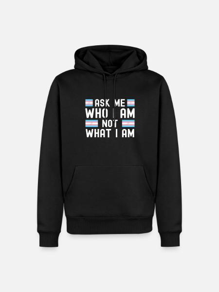 Transgender - Men’s Premium Organic Hoodie - black