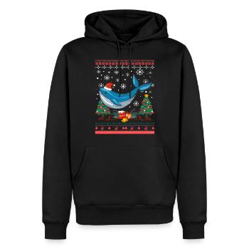 Alaska Gift Kids Men Women USA Nature Ice Cream - Men’s Premium Organic Hoodie - black - Front - Nico (187cm)