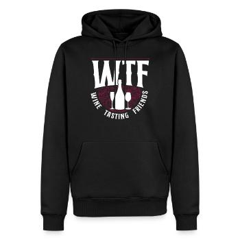 Sommelier Wine Drinking Tasting - Männer Premium Bio Hoodie - Schwarz - Vorne - Nico (187cm)