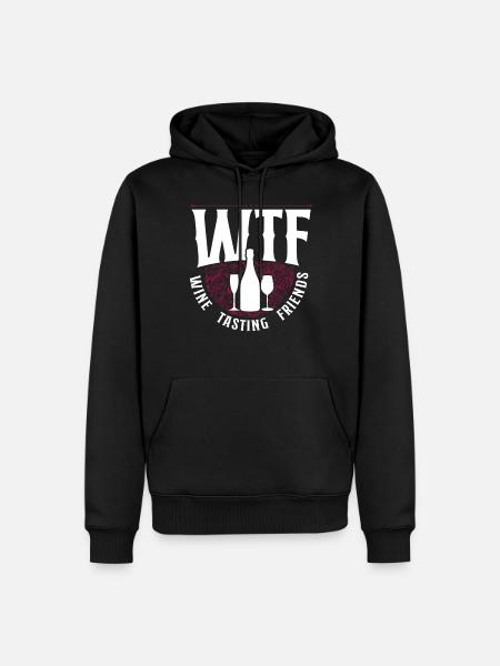 Sommelier Wine Drinking Tasting - Men’s Premium Organic Hoodie - black