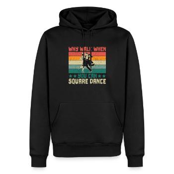Ballet Ballerina Pole Dancer Line Dance Tap Dance - Men’s Premium Organic Hoodie - black - Front - Nico (187cm)