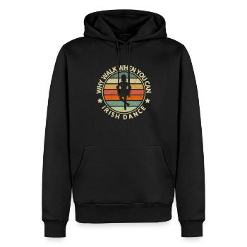 Ballet Ballerina Pole Dancer Line Dance Tap Dance - Men’s Premium Organic Hoodie - black - Front - Nico (187cm)