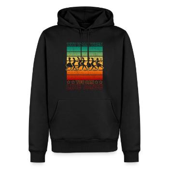 Ballet Ballerina Pole Dancer Line Dance Tap Dance - Men’s Premium Organic Hoodie - black - Front - Nico (187cm)