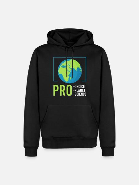 Climate Change Pro Planet Pro Choice Earth day - Herre Premium økologisk hoodie - sort