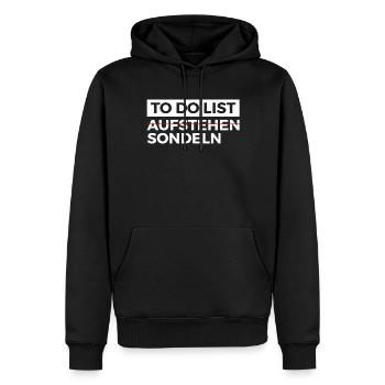 Sondeln Ausflug Sondengänger Geschenkidee - Männer Premium Bio Hoodie - Schwarz - Vorne - Nico (187cm)