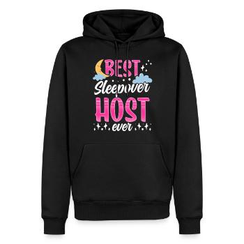 Best Overnight Host Ever Party - Men’s Premium Organic Hoodie - black - Front - Nico (187cm)