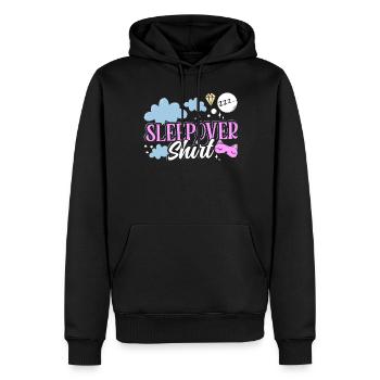 Chemise de nuit NuitÉe Fête - Sweat à capuche Premium bio Homme - noir - Devant - Nico (187cm)