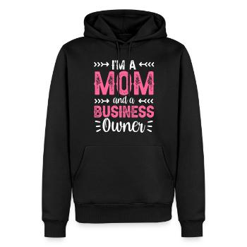Ich Bin Eine Mutter Und Eine Geschäftsinhaberin - Männer Premium Bio Hoodie - Schwarz - Vorne - Nico (187cm)