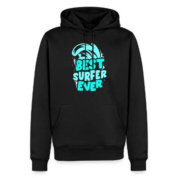 Meilleur surfeur de tous les temps Surfing Surfing - Sweat à capuche Premium bio Homme - noir - Devant - Nico (187cm)