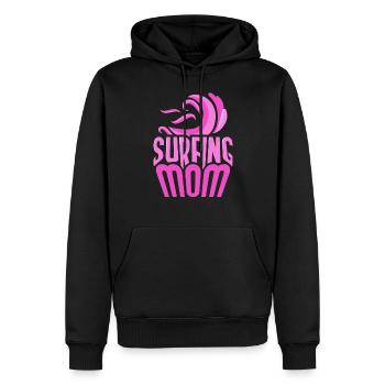 Surf Mama Surf Surfer Planche de surf - Sweat à capuche Premium bio Homme - noir - Devant - Nico (187cm)