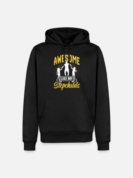 Fantastic as my stepchildren stepfather - Men’s Premium Organic Hoodie - black