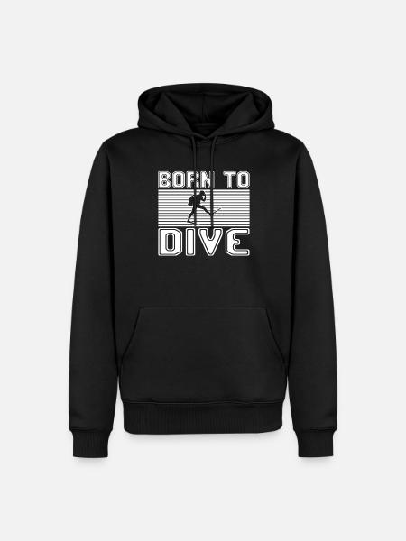 Dive - Men’s Premium Organic Hoodie - black