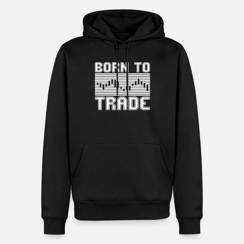 Trading - Männer Premium Bio Hoodie - Schwarz