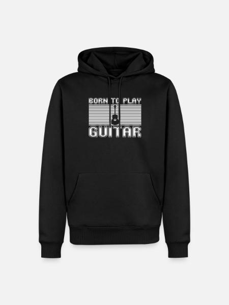 Play the guitar - Men’s Premium Organic Hoodie - black