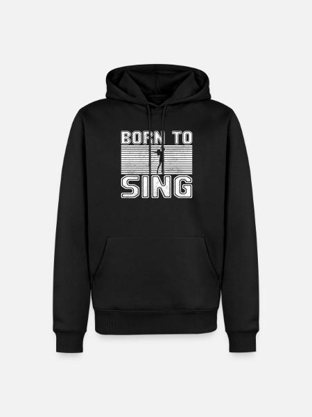 Sing - Men’s Premium Organic Hoodie - black
