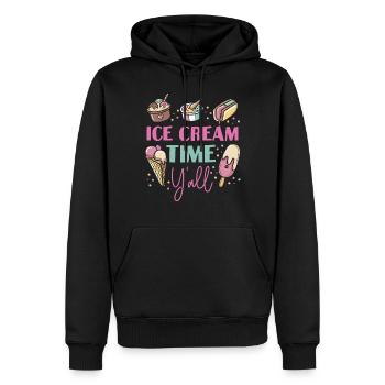 Ice Cream Cone Popsicle Ice Cream - Männer Premium Bio Hoodie - Schwarz - Vorne - Nico (187cm)