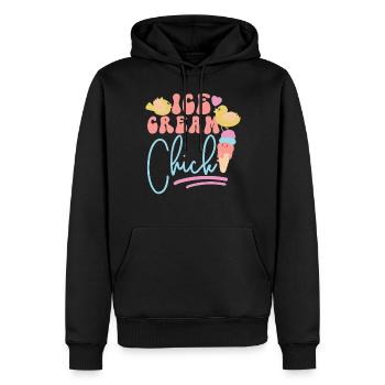 Ice Cream Chicken Cone Ice Cream - Männer Premium Bio Hoodie - Schwarz - Vorne - Nico (187cm)