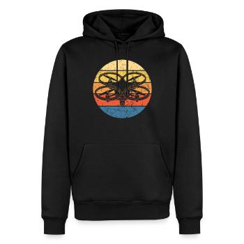 Drone Drone Pilot Drone Operator Quadcopter - Men’s Premium Organic Hoodie - black - Front - Nico (187cm)