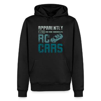 Apparemment, j’aime les voitures Rc - Sweat à capuche Premium bio Homme - noir - Devant - Nico (187cm)