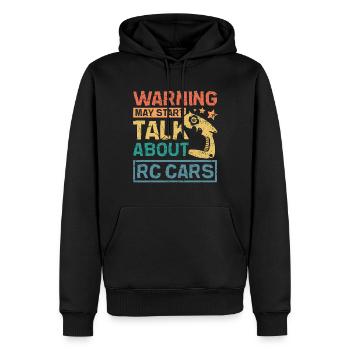 May start talk bout rc cars - Männer Premium Bio Hoodie - Schwarz - Vorne - Nico (187cm)