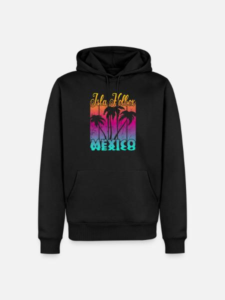 Isla Holbox Mexico - Men’s Premium Organic Hoodie - black