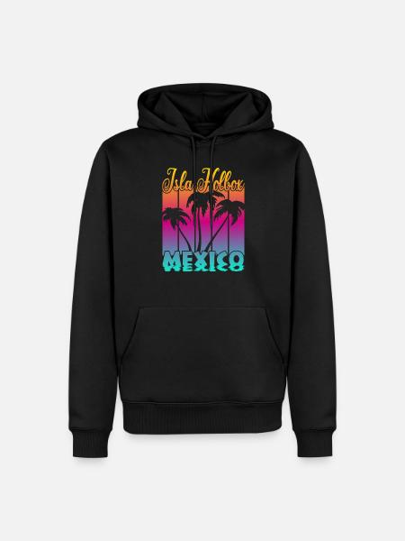 Isla Holbox Mexico - Men’s Premium Organic Hoodie - black