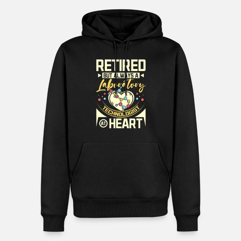 Retired laboratory technologist - Männer Premium Bio Hoodie - Schwarz