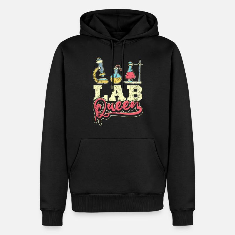 Lab queen - Männer Premium Bio Hoodie - Schwarz