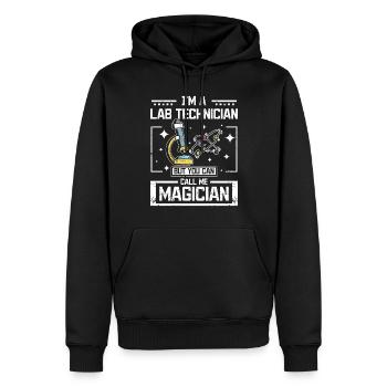 I'm a lab technician but you can call me magician - Männer Premium Bio Hoodie - Schwarz - Vorne - Nico (187cm)