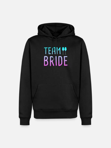 team bride - Männer Premium Bio Hoodie - Schwarz