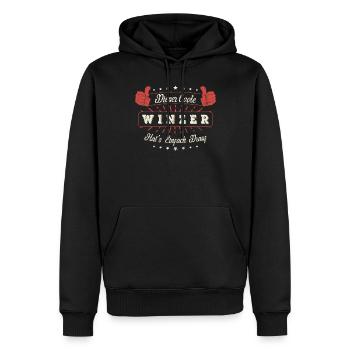 Dieser Coole Winzer Geschenk Kollegen Spruch - Männer Premium Bio Hoodie - Schwarz - Vorne - Nico (187cm)