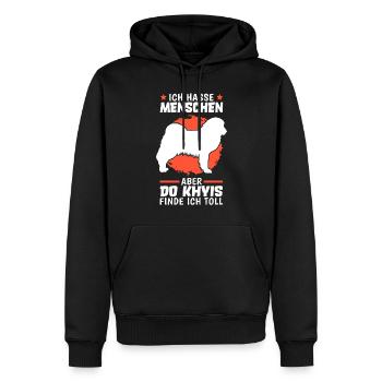 Do Khyi finde ich toll Tibetdogge - Männer Premium Bio Hoodie - Schwarz - Vorne - Nico (187cm)