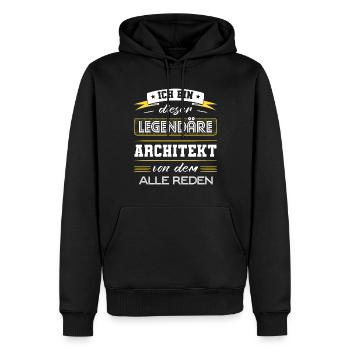 Ich Bin Dieser Legendäre Architekt Geschenk - Männer Premium Bio Hoodie - Schwarz - Vorne - Nico (187cm)