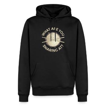 Percussion Drums Drummer Woodwind Snare Music Drum - Sweat à capuche Premium bio Homme - noir - Devant - Nico (187cm)