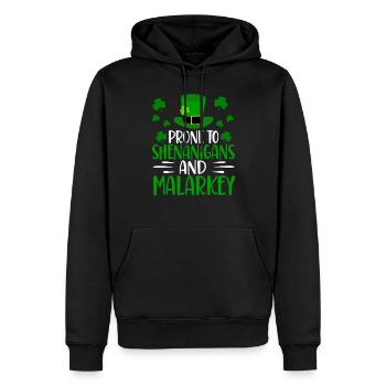 Sensible aux bêtises et aux méfaits Irlande Gaélique Irlandais - Sweat à capuche Premium bio Homme - noir - Devant - Nico (187cm)