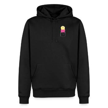 Ice Cream Pocket Cone - Männer Premium Bio Hoodie - Schwarz - Vorne - Nico (187cm)