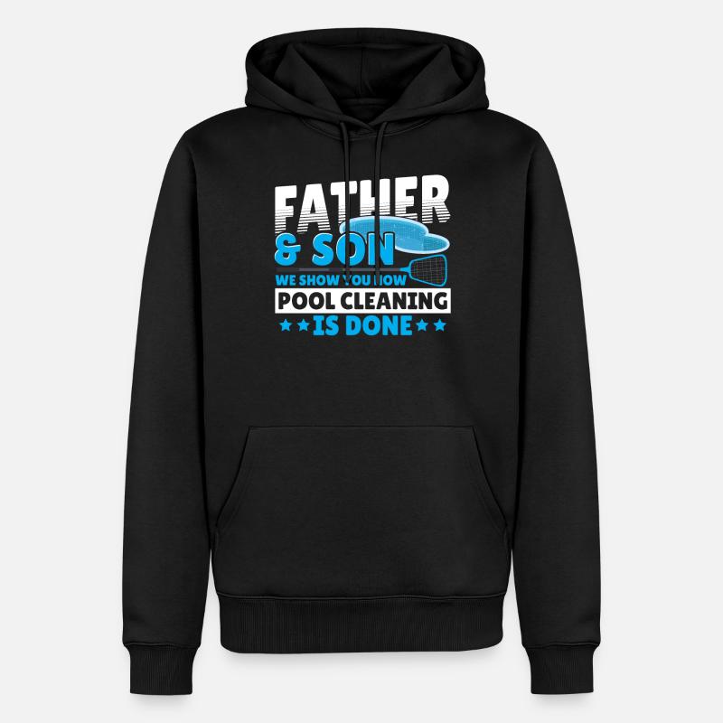 Pool Guy Design Für Einen Pool Boy - Männer Premium Bio Hoodie - Schwarz