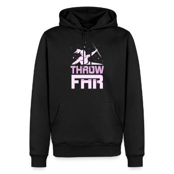 Werf Weit Lancer de javelot Lancer de javelot Lancer de javelot Lancer de javelot - Sweat à capuche Premium bio Homme - noir - Devant - Nico (187cm)
