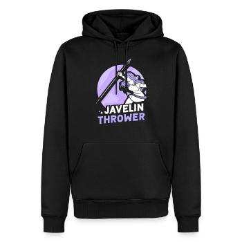 Speerwerferin Speerwurf Speerwerfer Speerwerfen - Männer Premium Bio Hoodie - Schwarz - Vorne - Nico (187cm)