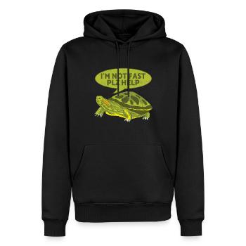 Je ne suis pas rapide s’il vous plaît aidez à sauver les animaux Droits des animaux - Sweat à capuche Premium bio Homme - noir - Devant - Nico (187cm)