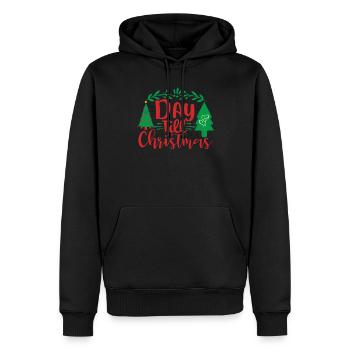 Tag bis Weihnachten Ugly Christmas Sweater - Männer Premium Bio Hoodie - Schwarz - Vorne - Nico (187cm)