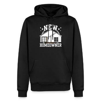 Neuer Hauseigentümer Hausherr Hausbesitzer Haus - Männer Premium Bio Hoodie - Schwarz - Vorne - Nico (187cm)