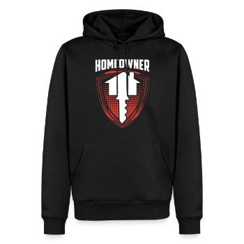 Hauseigentümer Hausbesitzer Haus Hausherr - Männer Premium Bio Hoodie - Schwarz - Vorne - Nico (187cm)
