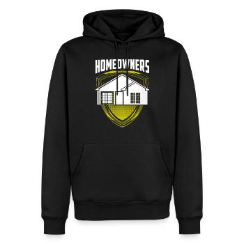 Hauseigentümer Haus Hausbesitzer Hausherr - Männer Premium Bio Hoodie - Schwarz - Vorne - Nico (187cm)