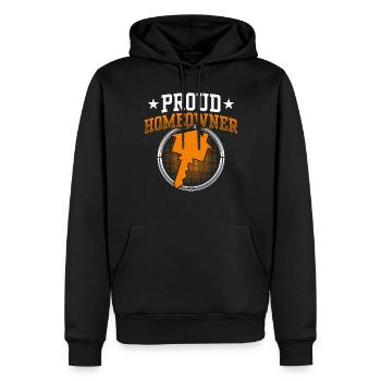 Stolzer Hauseigentümer Hausherr Haus Hausbesitzer - Männer Premium Bio Hoodie - Schwarz - Vorne - Nico (187cm)