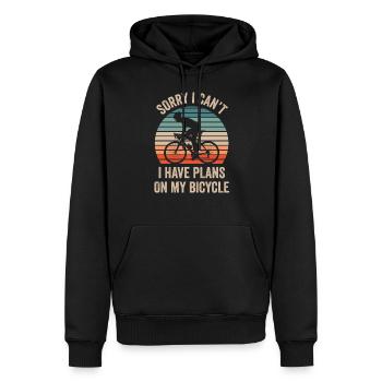 Ne puis-je pas avoir des plans sur mon passe-temps à vélo - Sweat à capuche Premium bio Homme - noir - Devant - Nico (187cm)