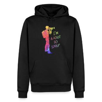 Photographer I'm in, Photography Lover Photo - Men’s Premium Organic Hoodie - black - Front - Nico (187cm)