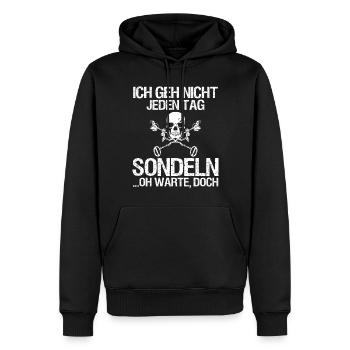 Sondeln Ausflug Sondengänger Geschenkidee - Männer Premium Bio Hoodie - Schwarz - Vorne - Nico (187cm)